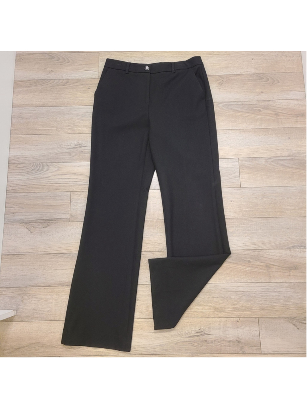 White House Black Market The Trouser Size 6 Black Knit Office Career Work Pants